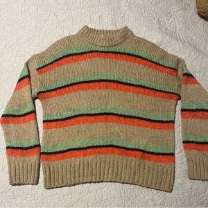 Urban Outfitters - Striped Tan Sweater Women Size XS